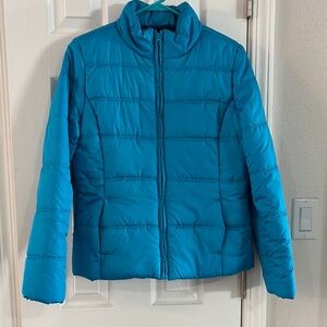 Old Navy Teal Puffer Jacket